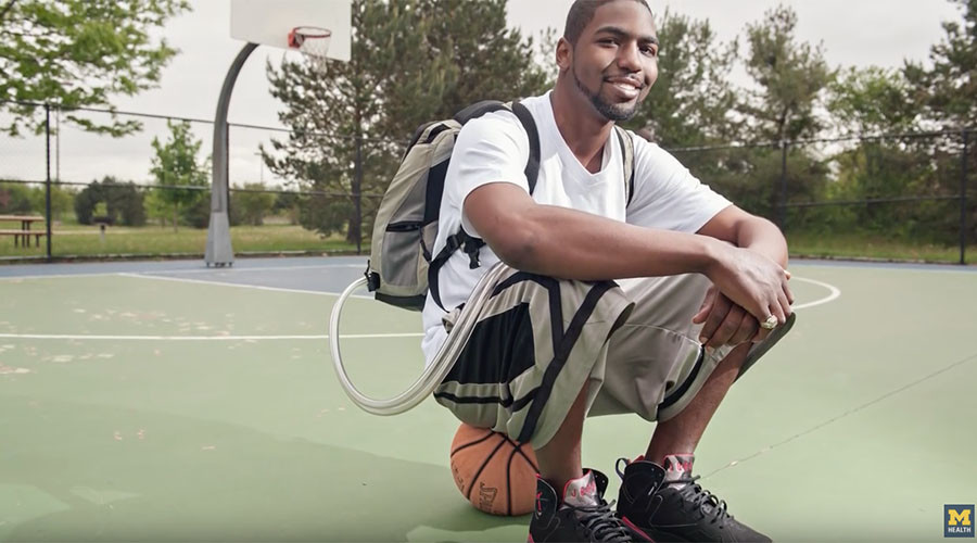 Man survives 18 months with artificial heart in backpack while awaiting transplant (VIDEO)