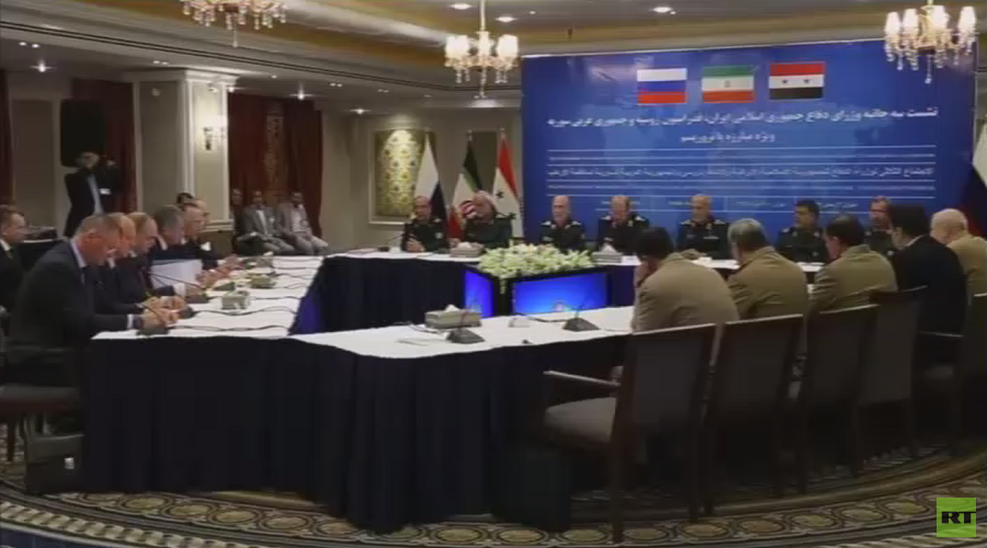 Russia’s defense chief meets Iranian, Syrian counterparts during Tehran visit