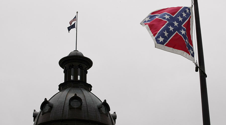 Cop sues police department after posing in Confederate underwear