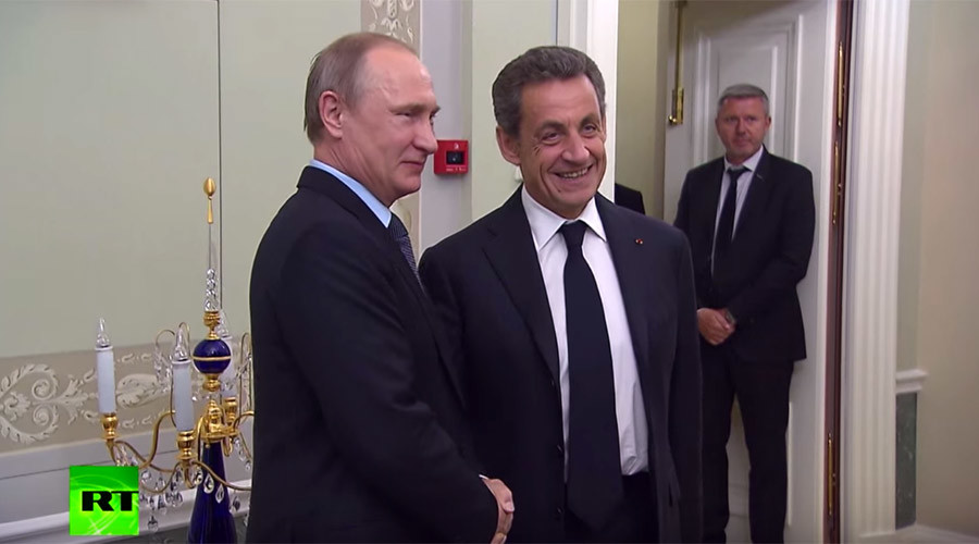 ‘You can now speak with frankness’: Putin welcomes former French leader Sarkozy in St. Petersburg