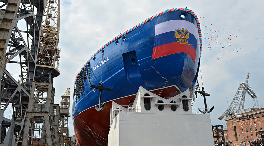 Russia floats out Arktika icebreaker, set to be world’s largest (VIDEO ...