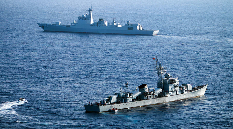 What tensions? Chinese ships join US Navy in massive Pacific exercise