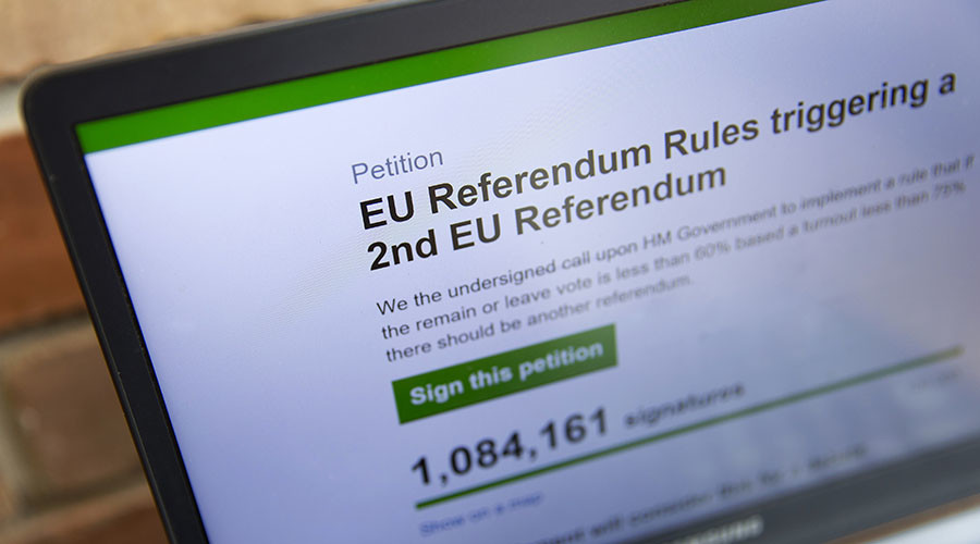 Online petition not enough for 2nd #Brexit referendum in UK – Electoral Commission