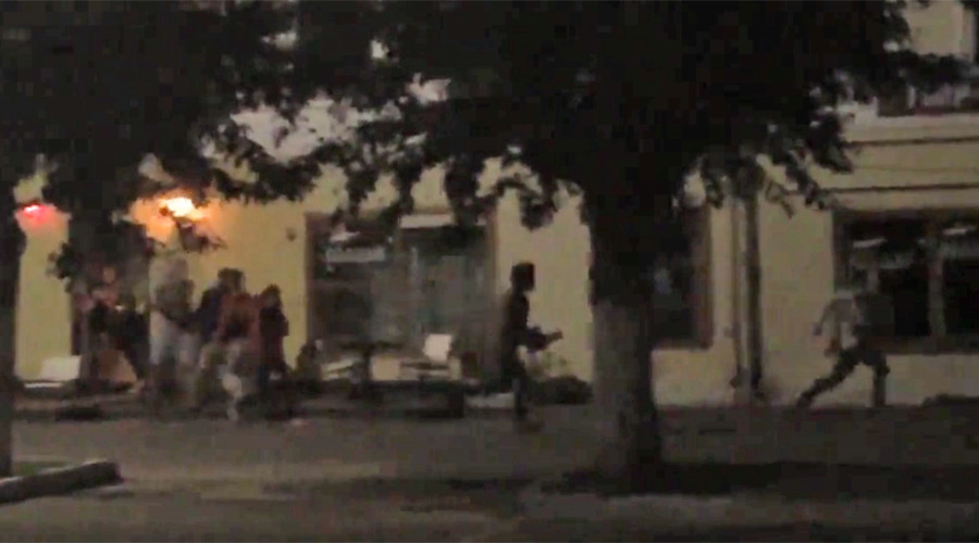 Chainsaws vs Axes in this bizarre Russian street brawl