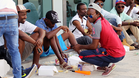 Migrants workers in Doha, Qatar © Naseem Zeitoon