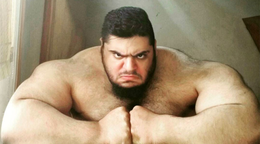Supersize Iranian ‘Hulk’ signs up to help crush ISIS in Syria (PHOTOS)