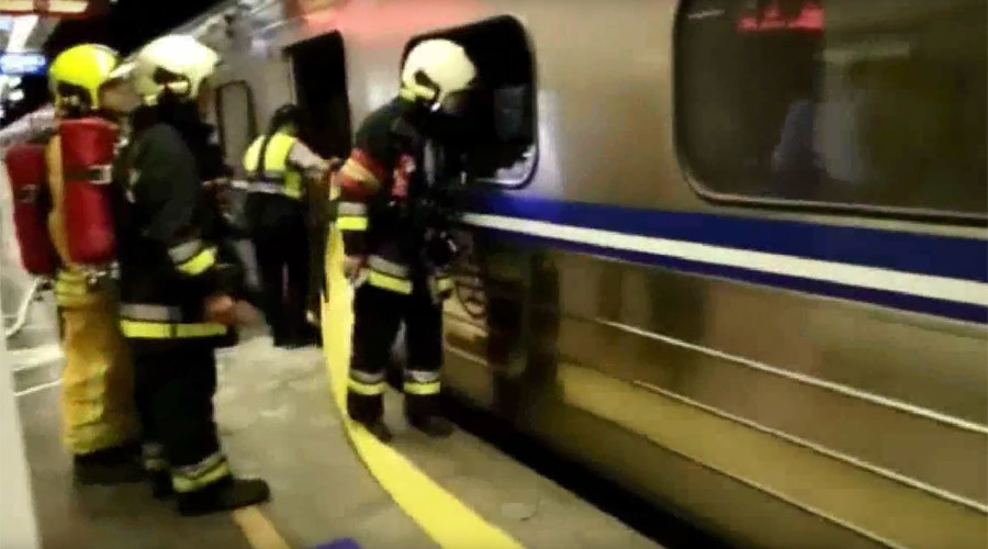 24 injured by blast on passenger train in Taiwan