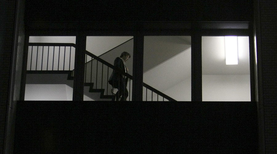 Toyota employees take the stairs to keep company lean