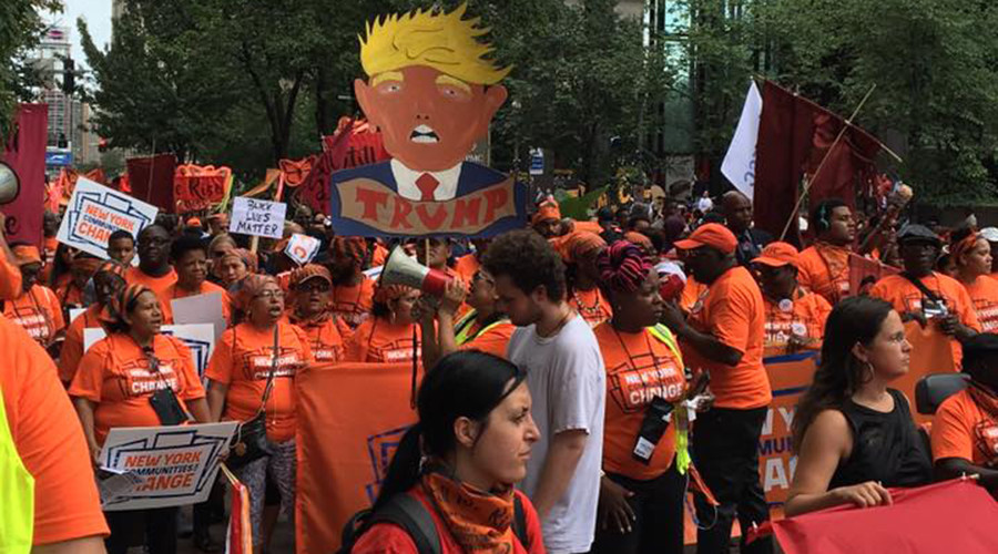 People’s March descends on downtown Pittsburgh to protest inequality & hate