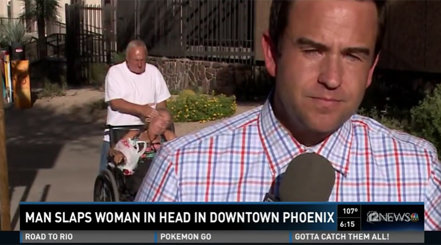 Man caught slapping wheelchair-bound woman on live TV arrested