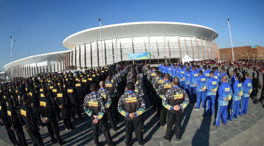 Brazilian security services complain of poor working conditions ahead of Rio Olympics