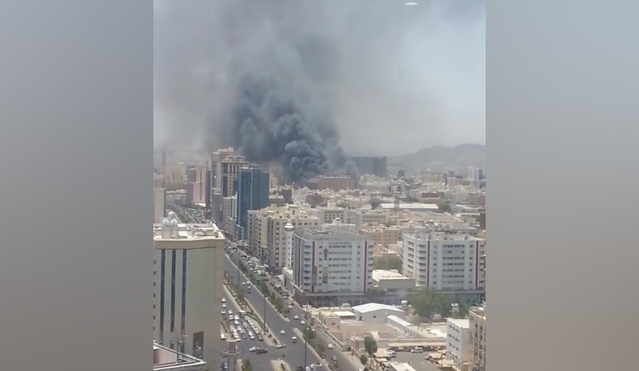 Huge fire at hotel in Mecca (VIDEOS, PHOTOS)