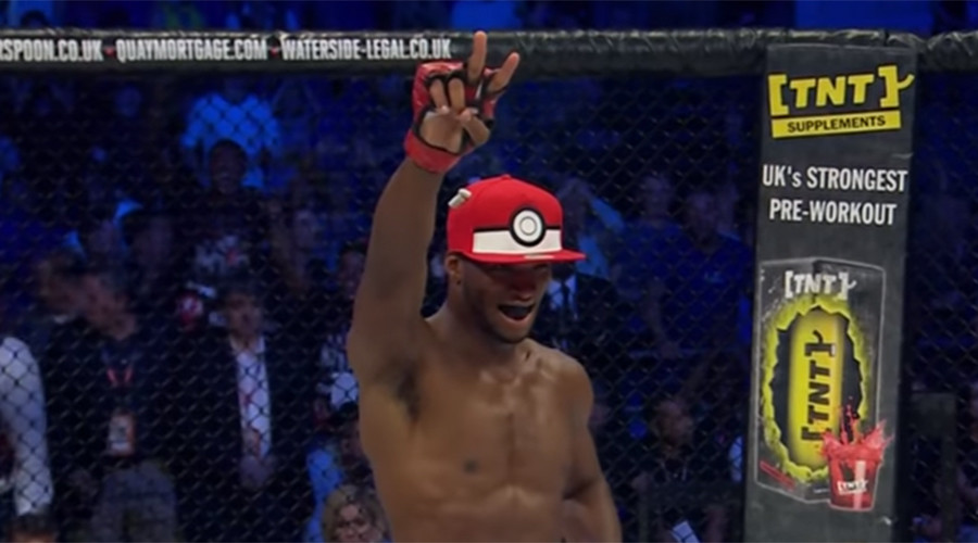 Bellator’s Michael Page celebrates knockout by throwing Pokeball at opponent (VIDEO)