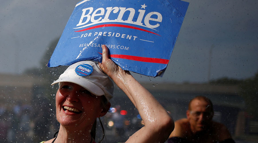 ‘We want Bernie!’ Sanders delegates boo when told to vote for Clinton & Kaine