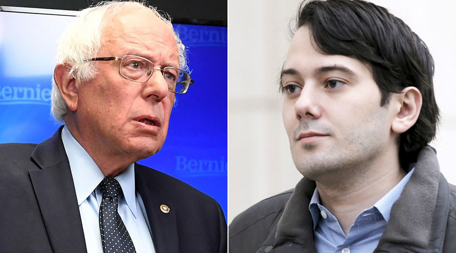 Big Pharma boss Shkreli attacks Bernie Sanders on Twitter, senator fails to take bait