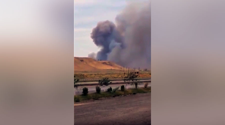Blasts & fire at arms factory in Azerbaijan, 2 killed, 24 injured (VIDEO)