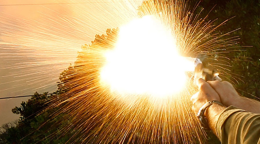 Soldiers accidentally set fire to officers’ mess with stray flare during kayak duel