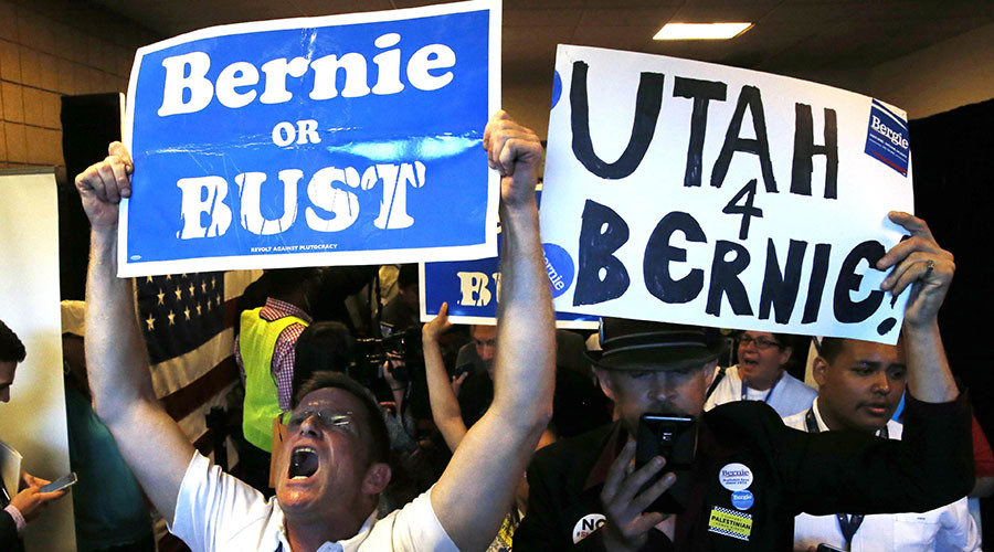 Walk out & occupation: Sanders delegates stage walk out during DNC roll call