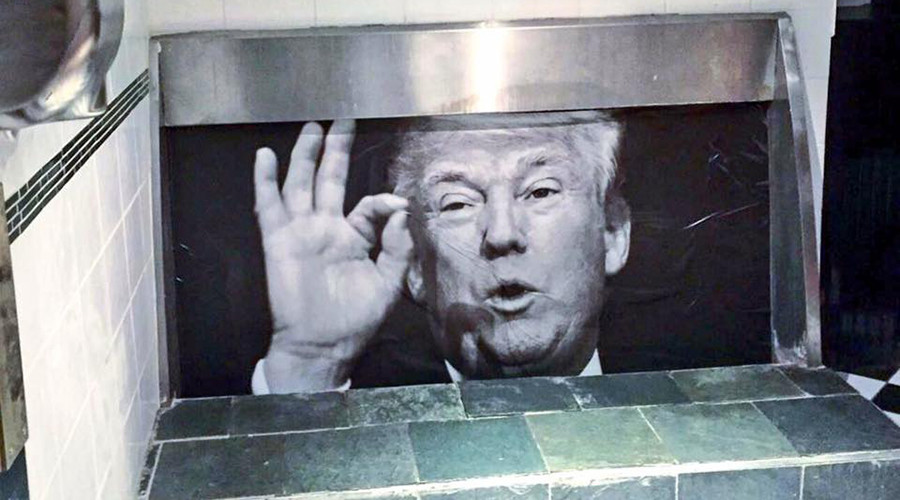 A Donald Trump urinal has Dublin lining up to take aim