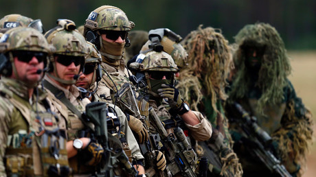 FILE PHOTO Members of Poland's special commando unit Lubliniec participate in the 