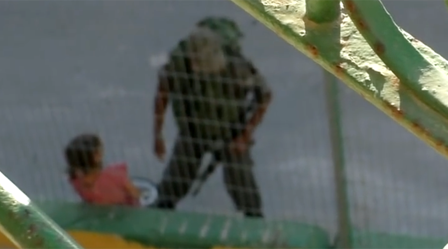 Armed Israeli Border Police bully 8-yo Palestinian girl, confiscate bike (VIDEO)
