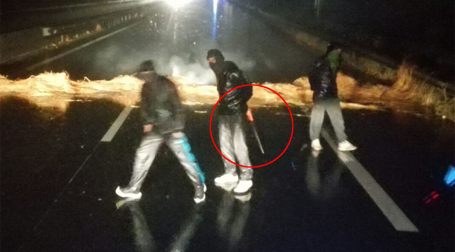 'Migrant with chainsaw' attacks truck in Calais