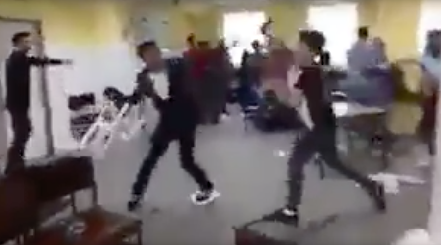 Migrants beat each other with chairs in German refugee center brawl (VIDEO)