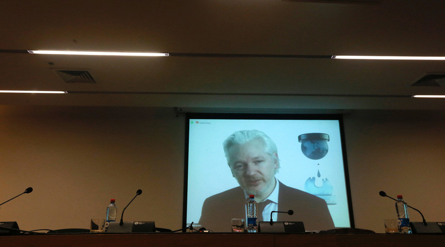 Assange tells Green Party convention choosing Trump or Clinton like 'cholera or gonorrhea’ (VIDEO)