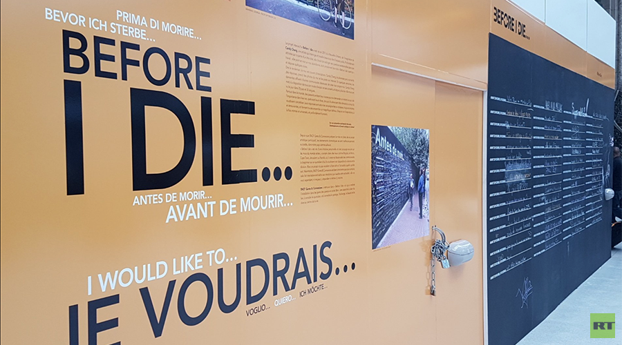 ‘We inevitably think of terrorist attacks’: French react to ‘Before I Die’ wall at Paris station