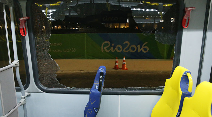 ‘We were shot at’: Olympic media bus reportedly fired on in Rio, 2 people injured
