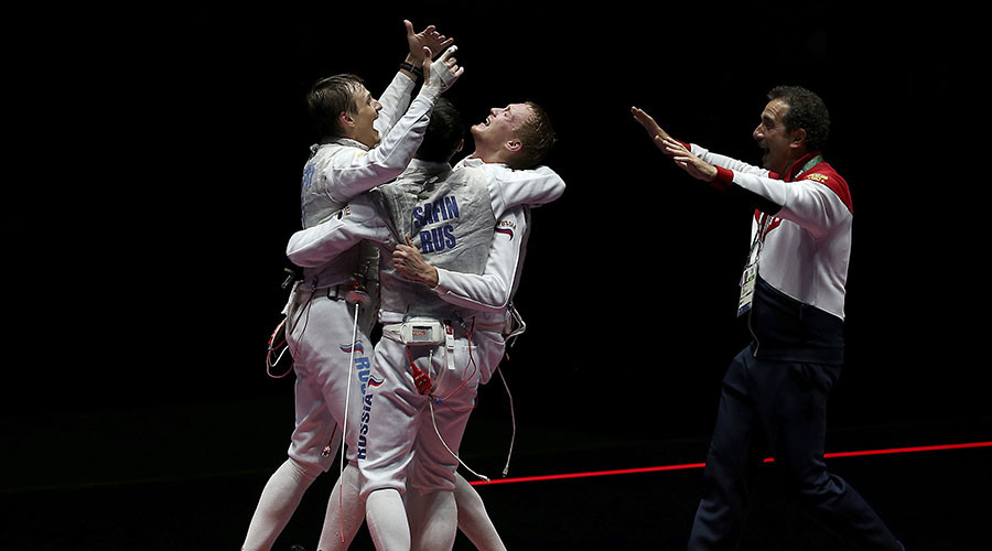 Russian men’s foil fencing team beats France to win Rio gold