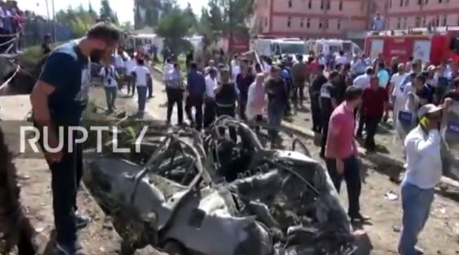 At least 10 killed, almost 300 wounded in string of blasts in eastern Turkey (PHOTOS, VIDEO)