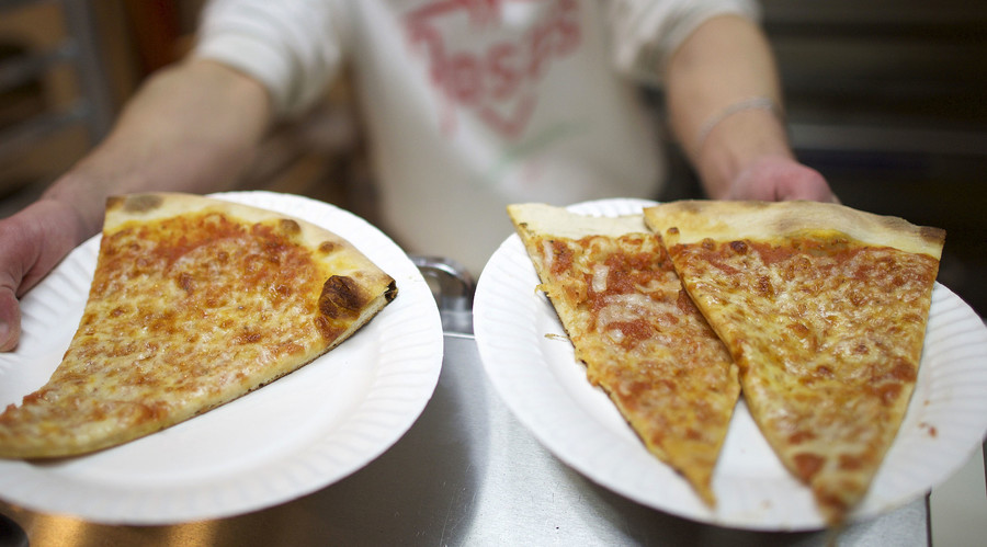 Weapons of choice: Man brings pizza, goat statue to fight with police