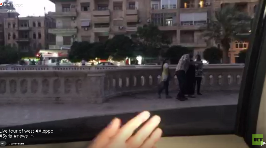 Cheating death: RT’s Lizzie Phelan live-streams a day in Syria’s Aleppo (PERISCOPE)