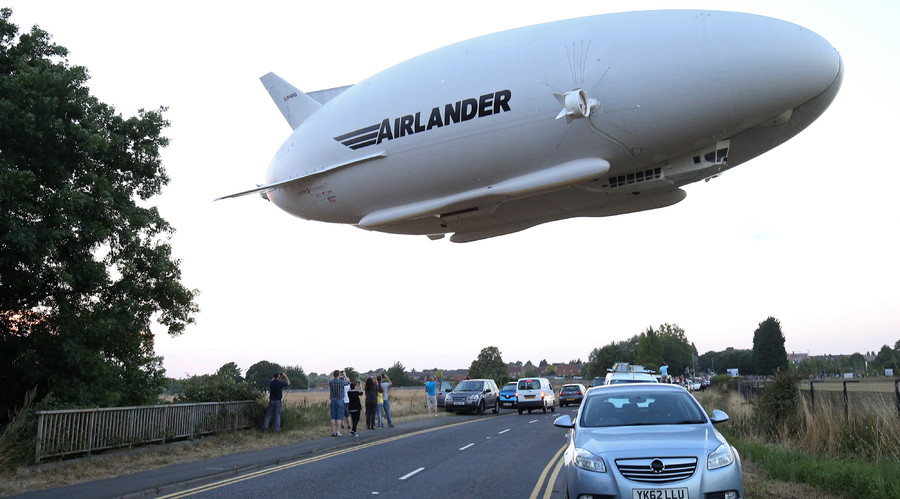 Huge ‘Flying Bum’ damaged after it ‘nose dives’ during test flight landing