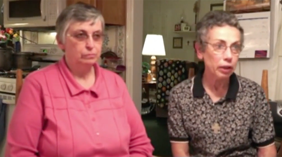 Sister Paula Merrill (left) and Sister Margaret Held were found stabbed to death in Durant, Mississippi © WWLP-22News / YouTube / © 