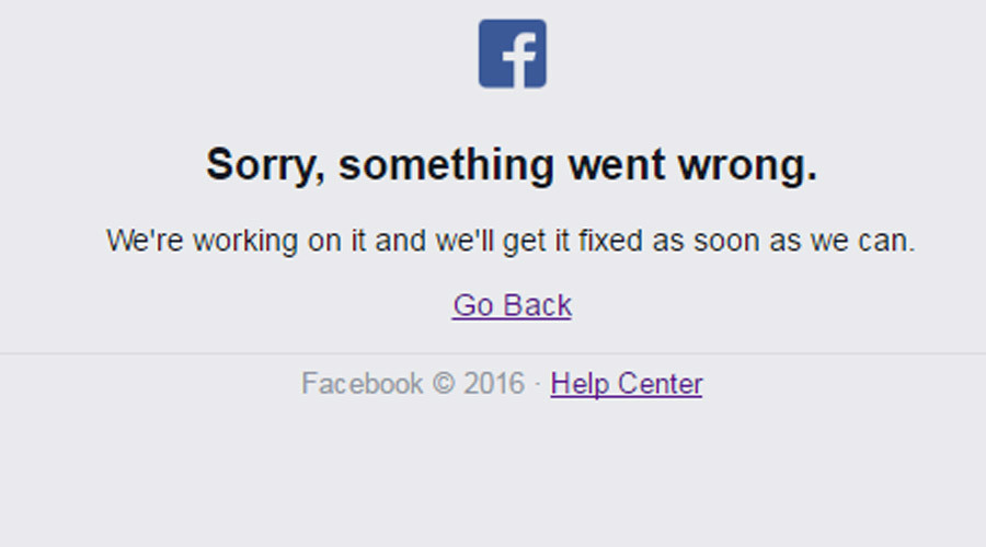 'Sorry': Facebook went down, Friday briefly ruined