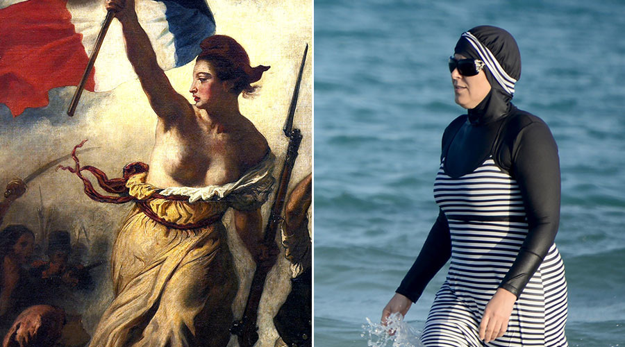 ‘Naked breasts, not burkinis!’ French PM wades into stormy waters with national identity speech