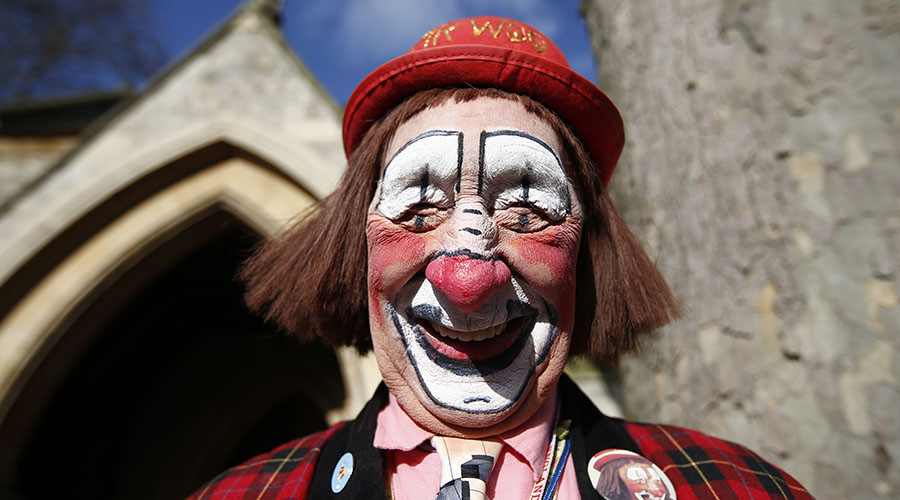 We all float down here: Clowns luring children into woods