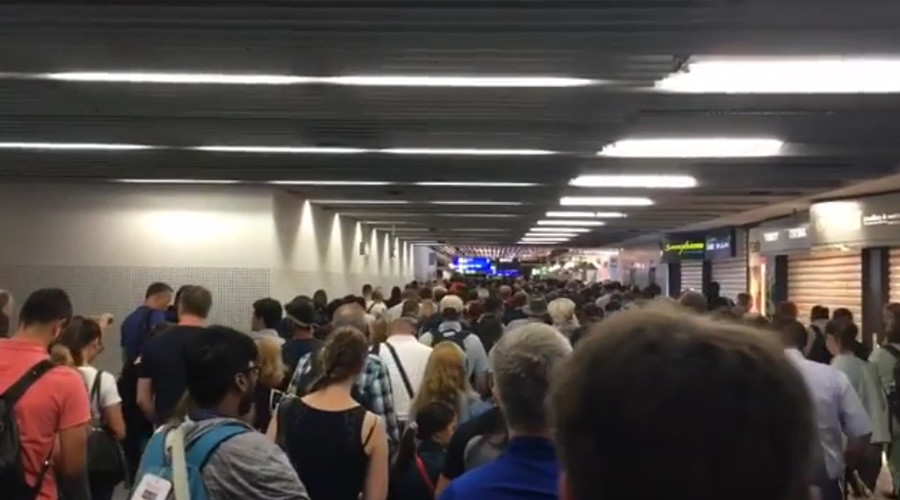 Passenger bypassing security check prompts partial evacuation of Frankfurt Airport