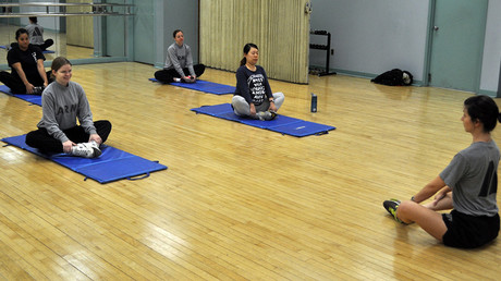 Pregnant US service members participate in Pregnancy Postpartum Physical Training, in this file photo taken January 30, 2016 © Pfc. Lim Hong Seo / army.mil