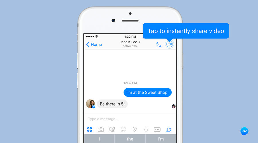 Press and stream: Facebook brightens up messenger chats with ‘instant video’
