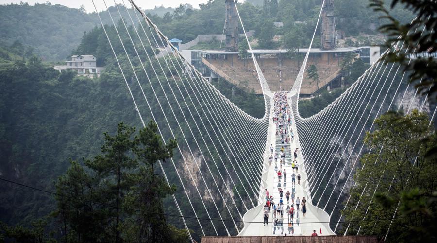 World’s highest & longest glass bridge closes indefinitely 2 weeks after grand opening