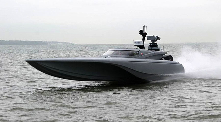 Showboating: Royal Navy test-drives new ‘Batman’ drone boat on Thames