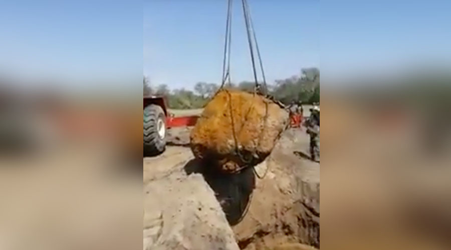 Enormous 4,000yo meteorite dug up in Argentina (VIDEO)