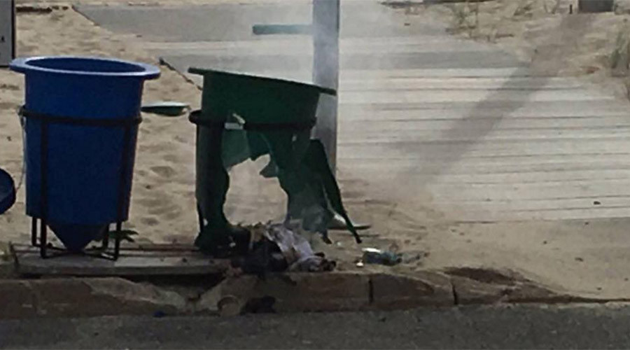 Pipe bomb detonates along route of 5km US Marines charity race in New Jersey