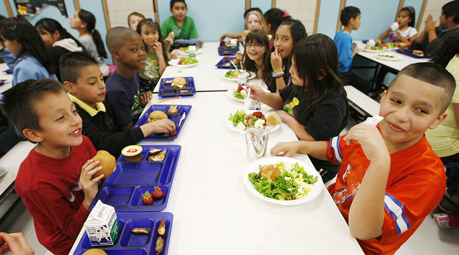 In America, if your parents owe $25, they take your school lunch