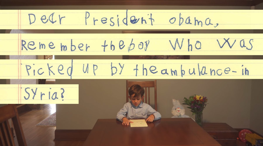 ‘He will be our brother’: 6-yo American writes to Obama, offers his home to Syrian boy