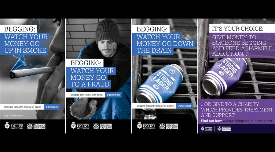 Anti-begging posters banned for unfair treatment of ‘vulnerable’ homeless