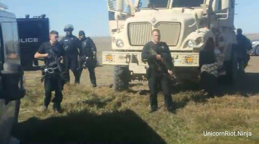 ‘Military-style’ armed police arrest 20+ Dakota Access protesters